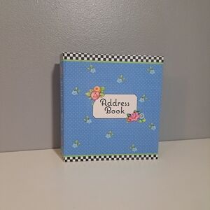 Mary Engelbreit 6-ring Address Book 2011 Over 30 Pages Checkerboard Flowers